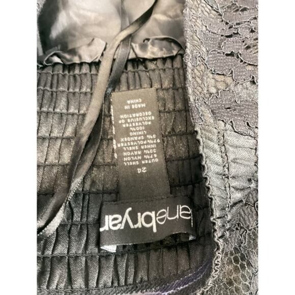 Country Club ChicLane Bryant Women's Corset-Style Lace Overlay Strapless Tops 24 - Picture 4 of 5